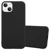 Cadorabo Hoesje geschikt voor Apple iPhone 14 PLUS in CANDY ZWART - Beschermhoes TPU silicone Case Cover