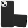 Cadorabo Hoesje geschikt voor Apple iPhone 14 in CANDY ZWART - Beschermhoes TPU silicone Case Cover