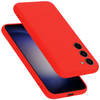 Cadorabo Hoesje geschikt voor Samsung Galaxy S24 Case in LIQUID ROOD - Beschermhoes TPU silicone Cover