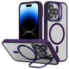 Cadorabo Hoesje geschikt voor Apple iPhone 13 PRO MAX Case in Paars geschikt voor MagSafe met cameralensbescherming