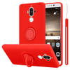 Cadorabo Hoesje geschikt voor Huawei MATE 9 in LIQUID ROOD - Beschermhoes van TPU silicone Case Cover met ring