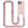Cadorabo Mobiele telefoon ketting geschikt voor Apple iPhone 14 PRO Hoesje in LIQUID ROZE - Silicone beschermhoes