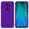 Cadorabo Hoesje geschikt voor Xiaomi RedMi NOTE 8 PRO in FLUID DONKER PAARS - Beschermhoes TPU silicone Cover Case