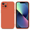 Cadorabo Hoesje geschikt voor Apple iPhone 14 in FLUID ORANJE - Beschermhoes TPU silicone Cover Case