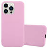 Cadorabo Hoesje geschikt voor Apple iPhone 14 PRO MAX in CANDY ROZE - Beschermhoes TPU silicone Case Cover