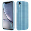 Cadorabo Hoesje geschikt voor Apple iPhone XR in Brushed Turqoise - Beschermhoes Case Cover TPU silicone