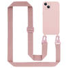 Cadorabo Mobiele telefoon ketting geschikt voor Apple iPhone 14 Hoesje in LIQUID ROZE - Silicone beschermhoes