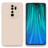 Cadorabo Hoesje geschikt voor Xiaomi RedMi NOTE 8 PRO in FLUID CREAM - Beschermhoes TPU silicone Cover Case