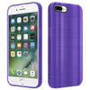Cadorabo Hoesje geschikt voor Apple iPhone 7 PLUS / 7S PLUS / 8 PLUS in Brushed Paars - Beschermhoes Case Cover TPU