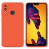 Cadorabo Hoesje geschikt voor Huawei P20 LITE 2018 / NOVA 3E in FLUID ORANJE - Beschermhoes TPU silicone Cover Case