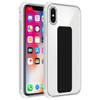 Cadorabo Hoesje geschikt voor Apple iPhone XS MAX Cover in ZWART - Beschermhoes TPU silicone Case met houder