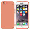 Cadorabo Hoesje geschikt voor Apple iPhone 6 / 6S in FLUID LICHT ORANJE - Beschermhoes TPU silicone Cover Case