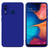 Cadorabo Hoesje geschikt voor Samsung Galaxy A20 / A30 / M10s in FLUID BLAUW - Beschermhoes TPU silicone Cover Case