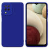 Cadorabo Hoesje geschikt voor Samsung Galaxy A12 / M12 in FLUID BLAUW - Beschermhoes TPU silicone Cover Case