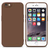 Cadorabo Hoesje geschikt voor Apple iPhone 6 / 6S in FLUID BRUIN - Beschermhoes TPU silicone Cover Case