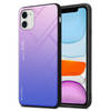 Cadorabo Hoesje geschikt voor Apple iPhone 11 in ROZE - BLAUW - Tweekleurige beschermhoes TPU-silicone Case Cover