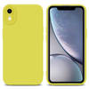 Cadorabo Hoesje geschikt voor Apple iPhone XR in FLUID GEEL - Beschermhoes TPU silicone Cover Case
