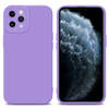 Cadorabo Hoesje geschikt voor Apple iPhone 11 PRO MAX in FLUID LICHT PAARS - Beschermhoes TPU silicone Cover Case