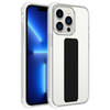 Cadorabo Hoesje geschikt voor Apple iPhone 13 PRO MAX Cover in ZWART - Beschermhoes TPU silicone Case met houder