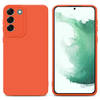 Cadorabo Hoesje geschikt voor Samsung Galaxy S22 PLUS in FLUID ORANJE - Beschermhoes TPU silicone Cover Case