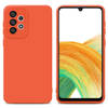 Cadorabo Hoesje geschikt voor Samsung Galaxy A52 (4G / 5G) / A52s in FLUID ORANJE - Beschermhoes TPU silicone Cover Case