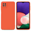 Cadorabo Hoesje geschikt voor Samsung Galaxy A22 5G in FLUID ORANJE - Beschermhoes TPU silicone Cover Case