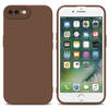 Cadorabo Hoesje geschikt voor Apple iPhone 7 PLUS / 7S PLUS / 8 PLUS in FLUID BRUIN - Beschermhoes TPU silicone Cover
