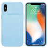 Cadorabo Hoesje geschikt voor Apple iPhone X / XS in Bonbon Licht Blauw - Beschermhoes TPU-silicone Case Cover