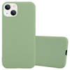 Cadorabo Hoesje geschikt voor Apple iPhone 14 in CANDY PASTEL GROEN - Beschermhoes TPU silicone Case Cover