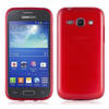 Cadorabo Hoesje geschikt voor Samsung Galaxy ACE 3 in ROOD - Beschermhoes TPU silicone Case Cover Brushed