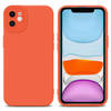 Cadorabo Hoesje geschikt voor Apple iPhone 12 in FLUID ORANJE - Beschermhoes TPU silicone Cover Case