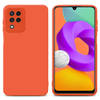 Cadorabo Hoesje geschikt voor Samsung Galaxy M22 / M32 4G in FLUID ORANJE - Beschermhoes TPU silicone Cover Case