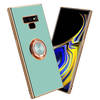 Cadorabo Hoesje geschikt voor Samsung Galaxy NOTE 9 in Glossy Turquoise - Goud - Beschermhoes Camerabescherming