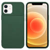 Cadorabo Hoesje geschikt voor Apple iPhone 12 in Bonbon Groen - Beschermhoes TPU-silicone Case Cover Camerabescherming