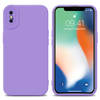 Cadorabo Hoesje geschikt voor Apple iPhone XS MAX in FLUID LICHT PAARS - Beschermhoes TPU silicone Cover Case