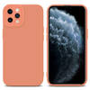 Cadorabo Hoesje geschikt voor Apple iPhone 11 PRO in FLUID LICHT ORANJE - Beschermhoes TPU silicone Cover Case