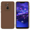 Cadorabo Hoesje geschikt voor Huawei MATE 20 LITE in FLUID BRUIN - Beschermhoes TPU silicone Cover Case