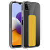 Cadorabo Hoesje geschikt voor Samsung Galaxy A22 5G Cover in GEEL - Beschermhoes TPU silicone Case met houder