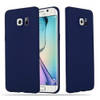 Cadorabo Hoesje geschikt voor Samsung Galaxy S6 EDGE in CANDY DONKER BLAUW - Beschermhoes TPU silicone Case Cover