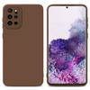 Cadorabo Hoesje geschikt voor Samsung Galaxy S20 PLUS in FLUID BRUIN - Beschermhoes TPU silicone Cover Case