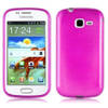 Cadorabo Hoesje geschikt voor Samsung Galaxy TREND in ROZE - Beschermhoes TPU silicone Case Cover Brushed