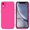 Cadorabo Hoesje geschikt voor Apple iPhone XR in FLUID HOTPINK - Beschermhoes TPU silicone Cover Case