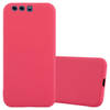 Cadorabo Hoesje geschikt voor Huawei P10 PLUS in CANDY ROOD - Beschermhoes TPU silicone Case Cover