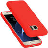 Cadorabo Hoesje geschikt voor Samsung Galaxy S7 Case in LIQUID ROOD - Beschermhoes TPU silicone Cover