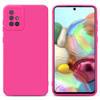 Cadorabo Hoesje geschikt voor Samsung Galaxy A71 4G in FLUID HOTPINK - Beschermhoes TPU silicone Cover Case