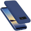Cadorabo Hoesje geschikt voor Samsung Galaxy NOTE 8 Case in LIQUID BLAUW - Beschermhoes TPU silicone Cover