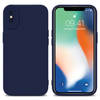 Cadorabo Hoesje geschikt voor Apple iPhone X / XS in FLUID DONKER BLAUW - Beschermhoes TPU silicone Cover Case