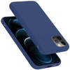 Cadorabo Hoesje geschikt voor Apple iPhone 12 PRO MAX Case in LIQUID BLAUW - Beschermhoes TPU silicone Cover