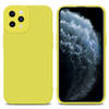 Cadorabo Hoesje geschikt voor Apple iPhone 11 PRO MAX in FLUID GEEL - Beschermhoes TPU silicone Cover Case
