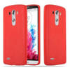 Cadorabo Hoesje geschikt voor LG G3 in CANDY ROOD - Beschermhoes TPU silicone Case Cover